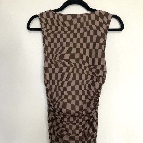 Urban Outfitters Brown Checkered Dress - Picture 7 of 8